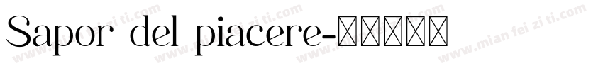 Sapor del piacere字体转换